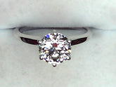 Lab Diamond Solitaire Ring