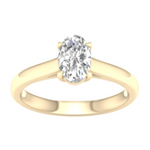 Lab Diamond Solitaire Ring