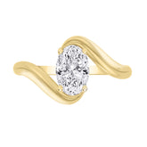 Lab Diamond Solitaire Ring