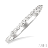 1/10 Ctw Round Cut Diamond Fashion Band in Sterling Silver