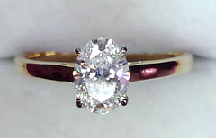 Lab Diamond Solitaire Ring