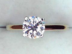Lab Diamond Solitaire Ring
