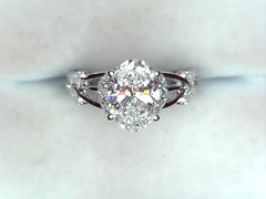 Lab Diamond Engagement Ring
