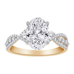 Lab Diamond Engagement Ring