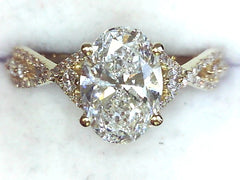 Lab Diamond Engagement Ring