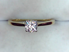 Lab Diamond Solitaire Ring
