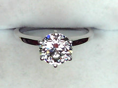 Lab Diamond Solitaire Ring