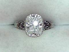 Lab Diamond Solitaire Ring