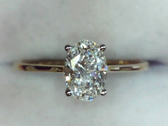 Lab Diamond Solitaire Ring