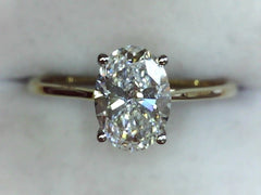 Lab Diamond Solitaire Ring