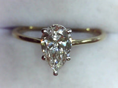 Lab Diamond Solitaire Ring