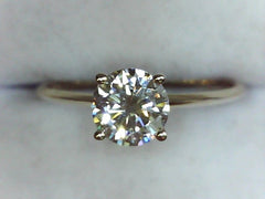 Lab Diamond Solitaire Ring