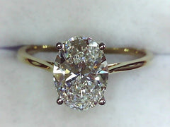 Lab Diamond Solitaire Ring