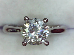 Lab Diamond Solitaire Ring