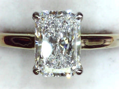 Lab Diamond Solitaire Ring