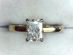 Lab Diamond Solitaire Ring