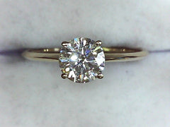 Lab Diamond Solitaire Ring