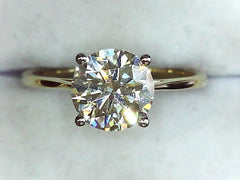 Lab Diamond Solitaire Ring