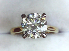 Lab Diamond Solitaire Ring
