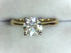 Lab Diamond Solitaire Ring