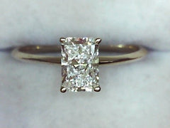 Lab Diamond Solitaire Ring