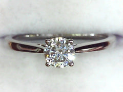 Lab Diamond Solitaire Ring