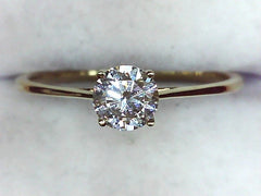 Lab Diamond Solitaire Ring