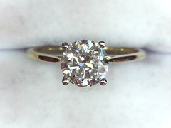 Lab Diamond Solitaire Ring