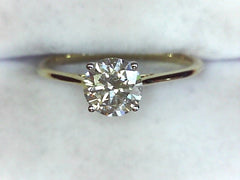 Lab Diamond Solitaire Ring