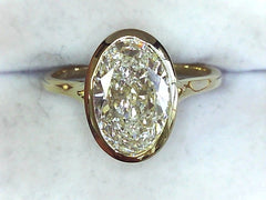 Lab Diamond Solitaire Ring
