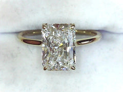 Lab Diamond Solitaire Ring