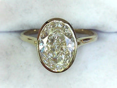 Lab Diamond Solitaire Ring