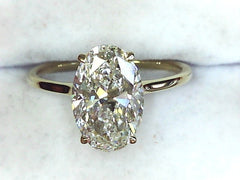 Lab Diamond Solitaire Ring