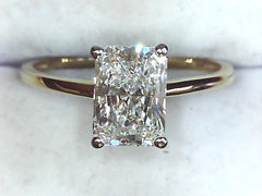 Lab Diamond Solitaire Ring