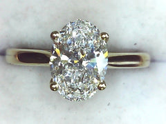 Lab Diamond Solitaire Ring