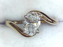 Lab Diamond Solitaire Ring