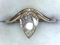 Lab Diamond Solitaire Ring