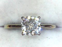 Lab Diamond Solitaire Ring