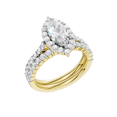 Lab Diamond Wedding Set