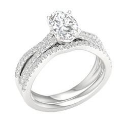 Lab Diamond Wedding Set