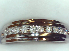 Diamond Wedding Bands  -  Men'