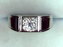 Diamond Wedding Bands  -  Men'