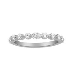 Lab Diamond Wedding Band