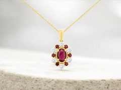 Colored Stone Pendant
