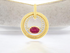 Colored Stone Pendant