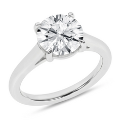 Lab Diamond Solitaire Ring