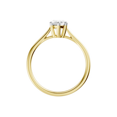 Lab Diamond Solitaire Ring