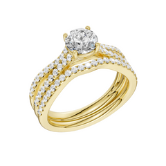 Lab Diamond Wedding Set