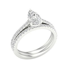 Lab Diamond Wedding Set