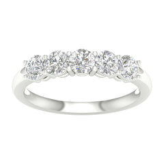 Lab Diamond Wedding Band